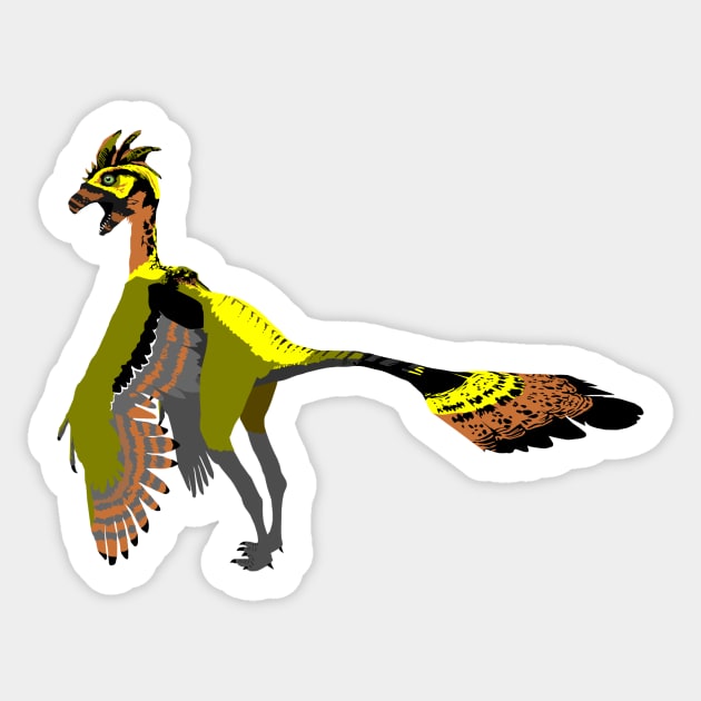 Caudipteryx Sticker by stargatedalek